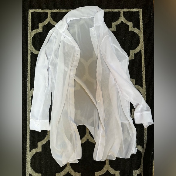 White SHEIN cover up - Picture 1 of 4